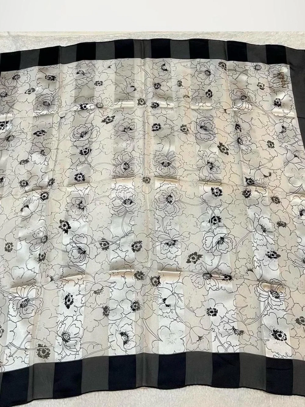 Four different print scarves for hair